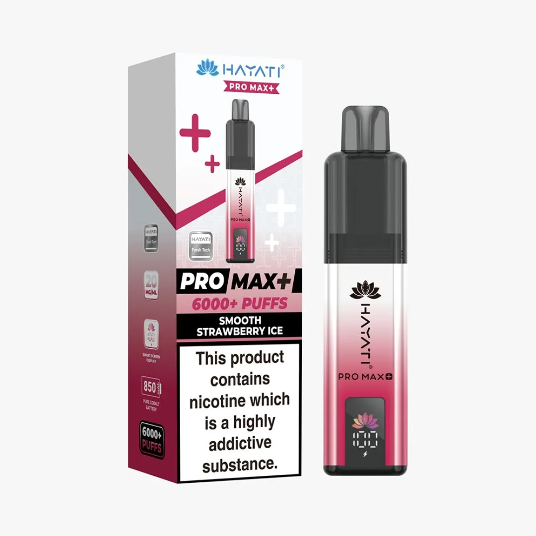 Hayati Pro Max Plus 6000 Puffs Prefilled Vape Kit | Only £8.99 | Any 3 for £24