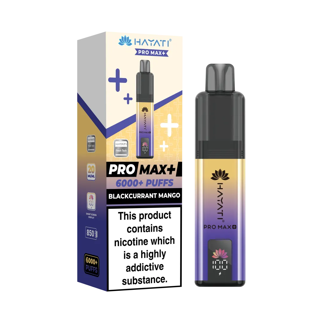 Hayati Pro Max Plus 6000 Puffs Prefilled Vape Kit | Only £8.99 | Any 3 for £24