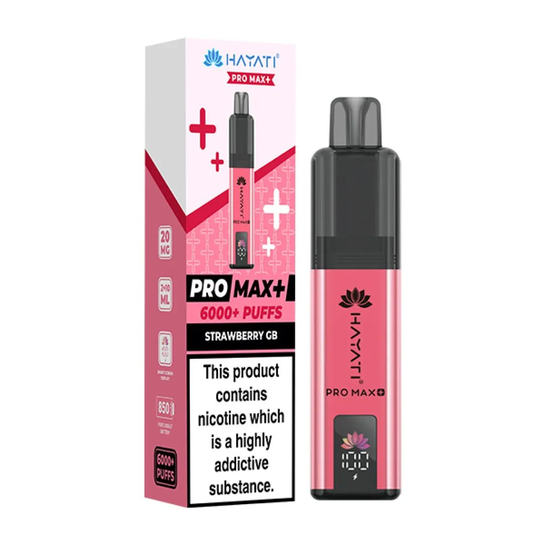 Hayati Pro Max Plus 6000 Puffs Prefilled Vape Kit | Only £8.99 | Any 3 for £24