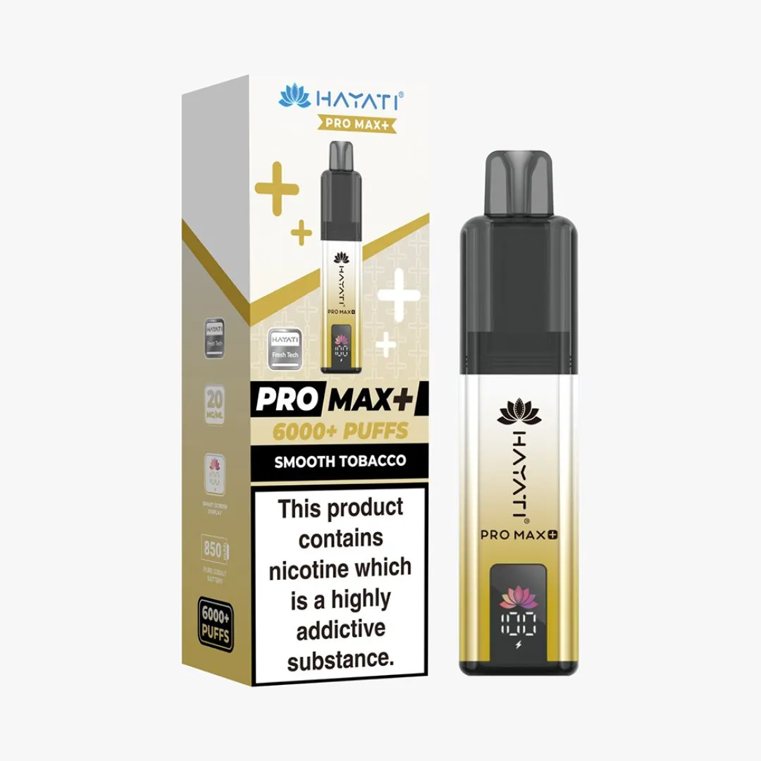 Hayati Pro Max Plus 6000 Puffs Prefilled Vape Kit | Only £8.99 | Any 3 for £24