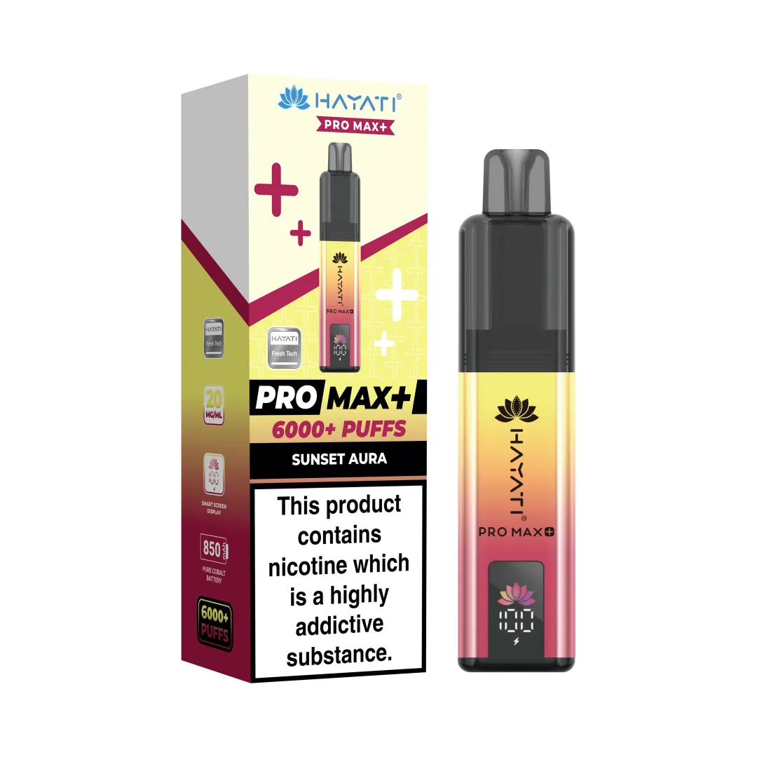 Hayati Pro Max Plus 6000 Puffs Prefilled Vape Kit | Only £8.99 | Any 3 for £24