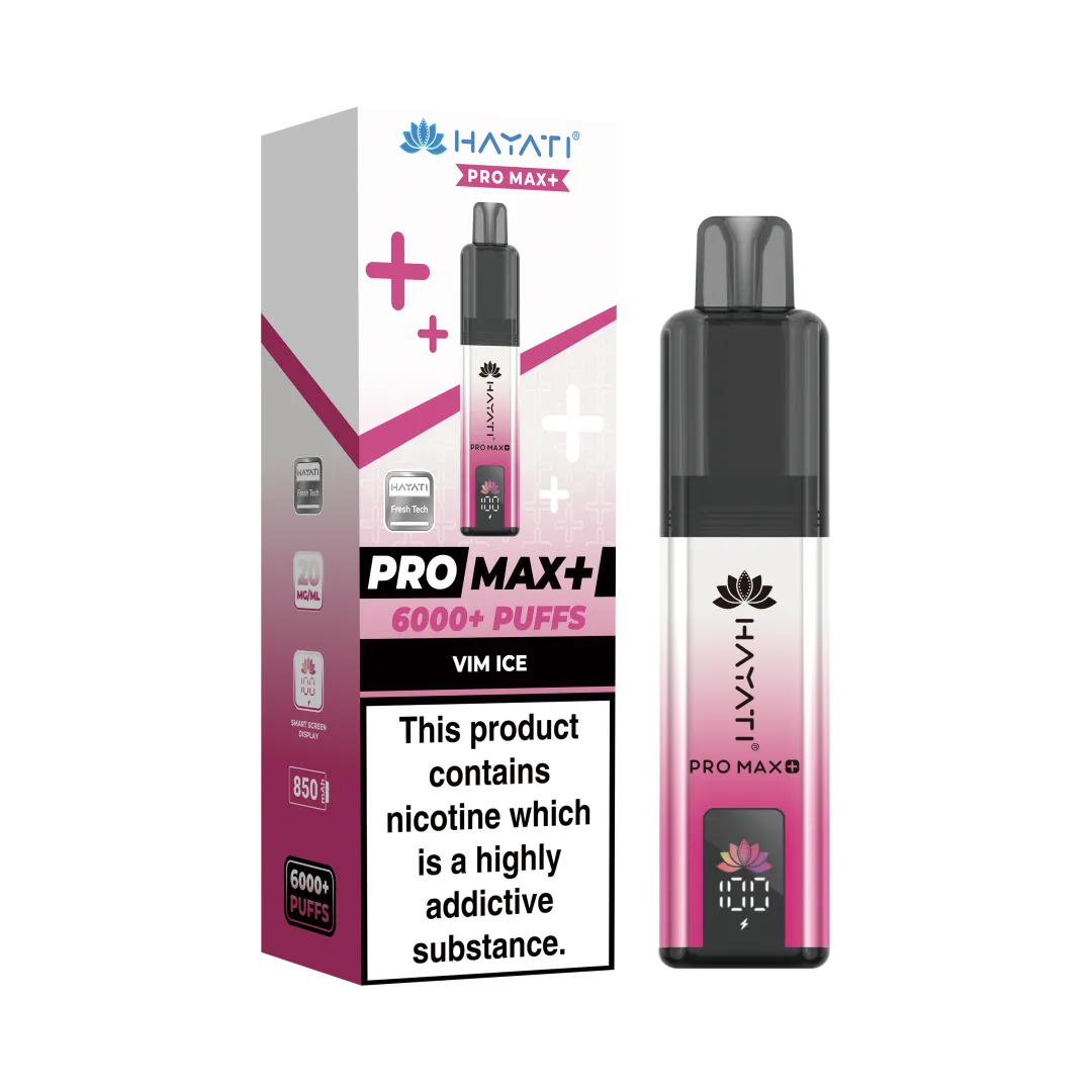 Hayati Pro Max Plus 6000 Puffs Prefilled Vape Kit | Only £8.99 | Any 3 for £24