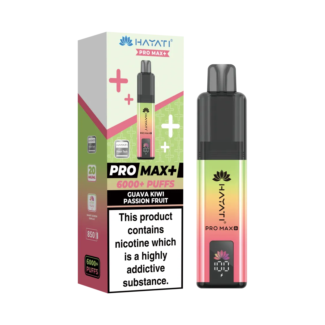 Hayati Pro Max Plus 6000 Puffs Prefilled Vape Kit | Only £8.99 | Any 3 for £24