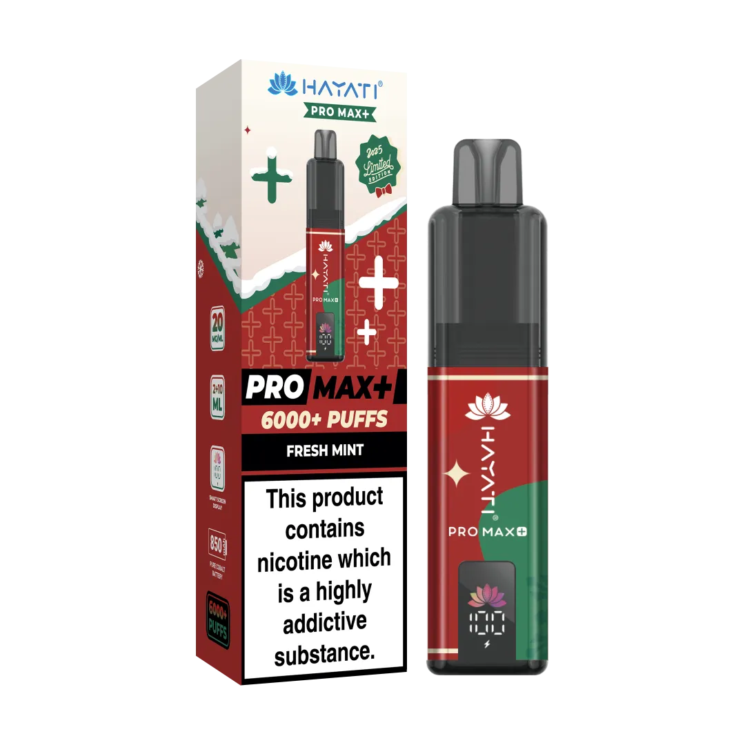 Hayati Pro Max+ 6000 Puffs Kit Christmas Edition | Only £9.99 | Any 3 for £27