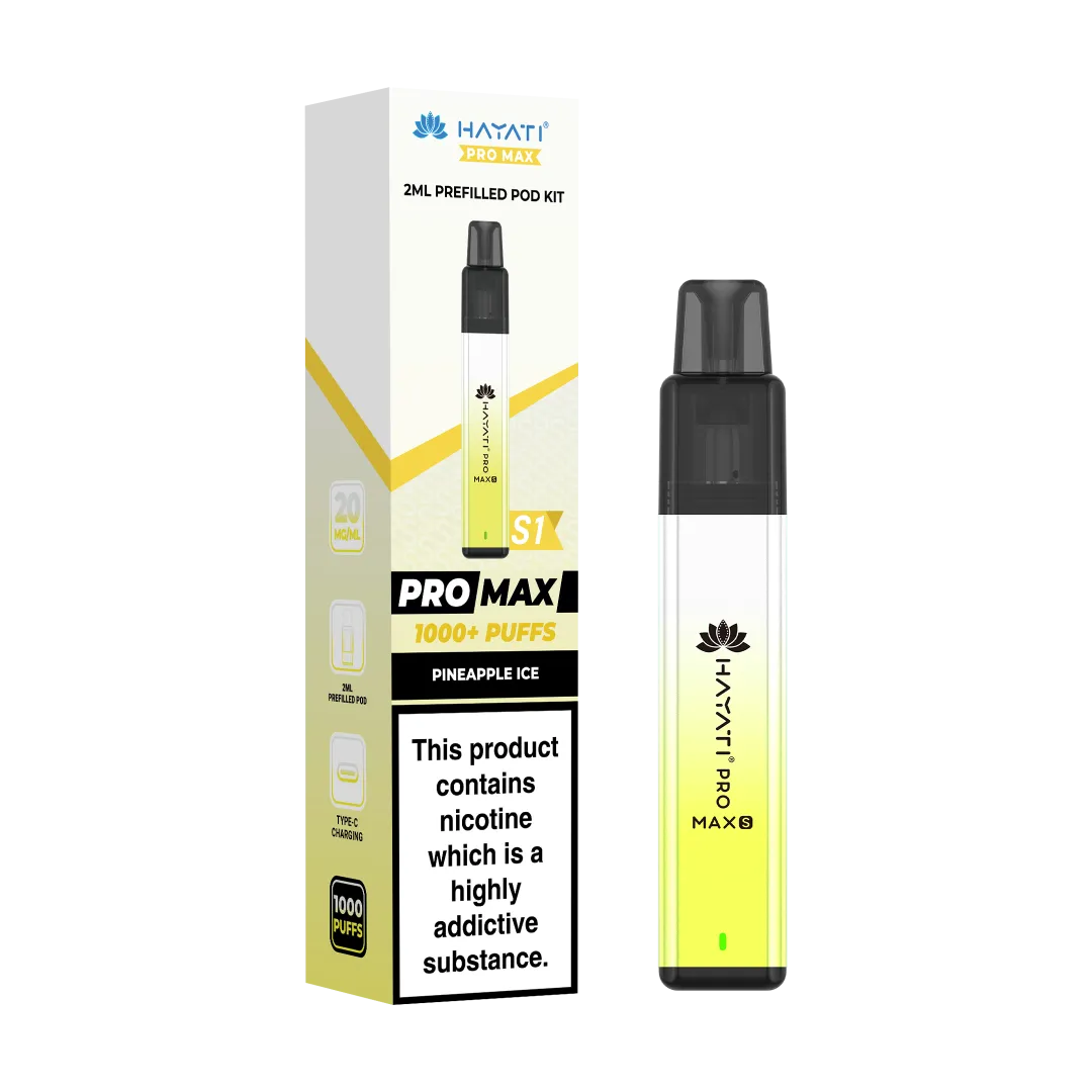 Hayati Pro Max+ S1 1000 Puffs Prefilled Pod Kit | Only £4.99 | Any 3 for £12