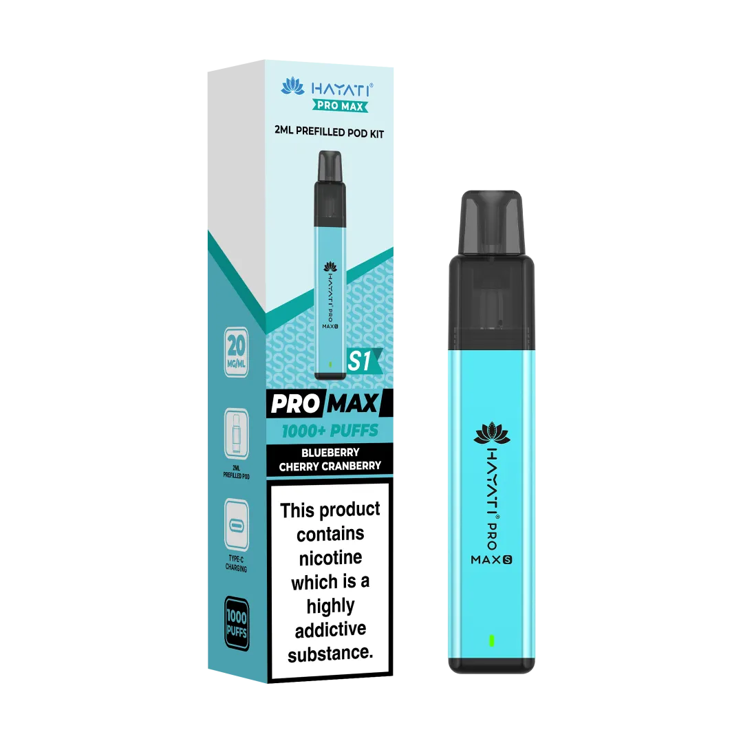 Hayati Pro Max+ S1 1000 Puffs Prefilled Pod Kit | Only £4.99 | Any 3 for £12