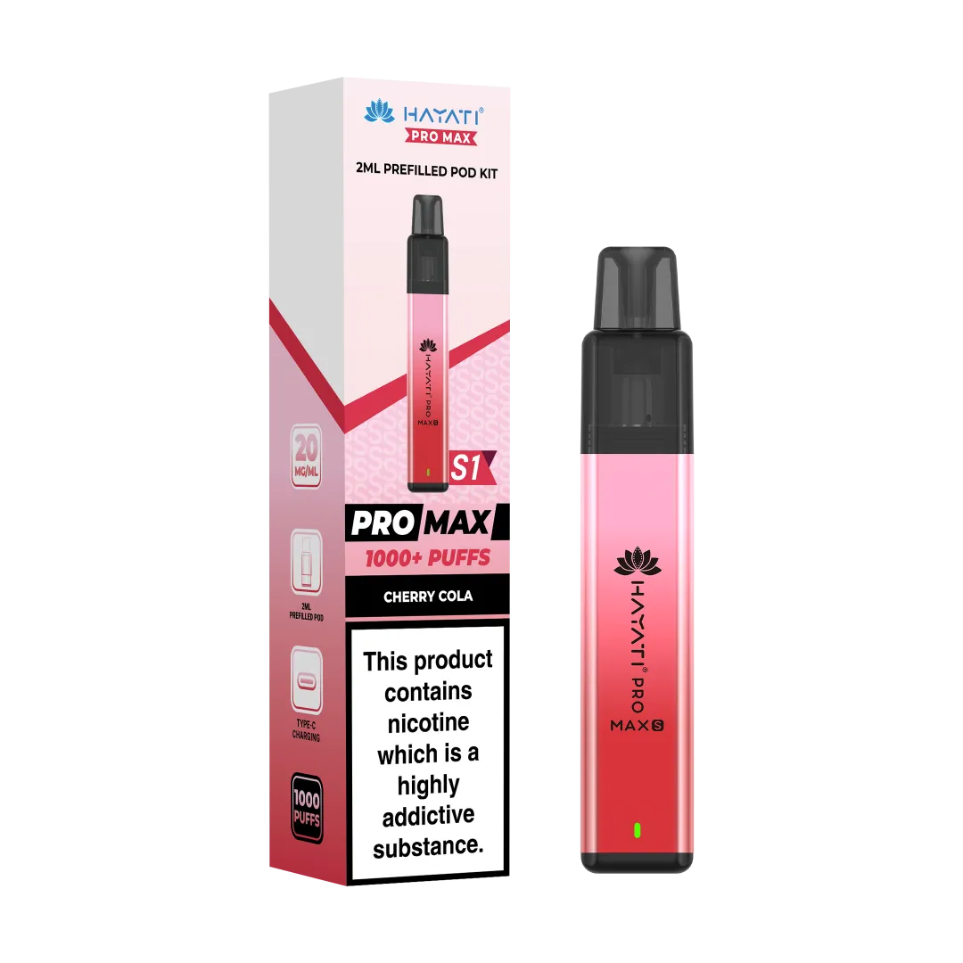 Hayati Pro Max+ S1 1000 Puffs Prefilled Pod Kit | Only £4.99 | Any 3 for £12