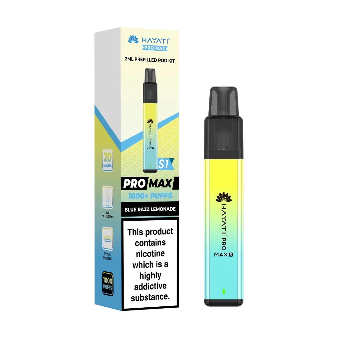Hayati Pro Max+ S1 1000 Puffs Prefilled Pod Kit | Only £4.99 | Any 3 for £12
