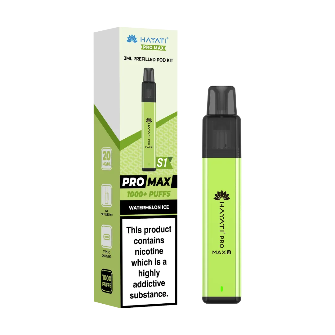 Hayati Pro Max+ S1 1000 Puffs Prefilled Pod Kit | Only £4.99 | Any 3 for £12