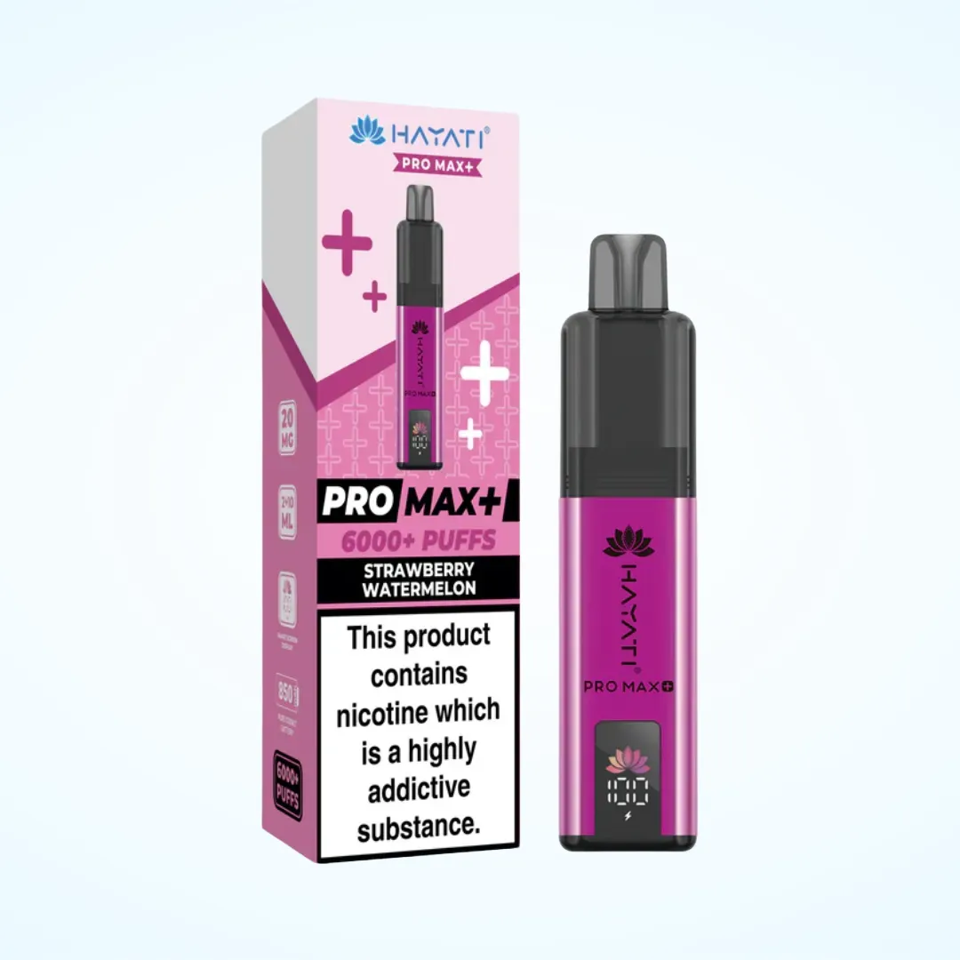 Hayati Pro Max Plus 6000 Puffs Prefilled Vape Kit | £8.99 | Buy 3 for £25