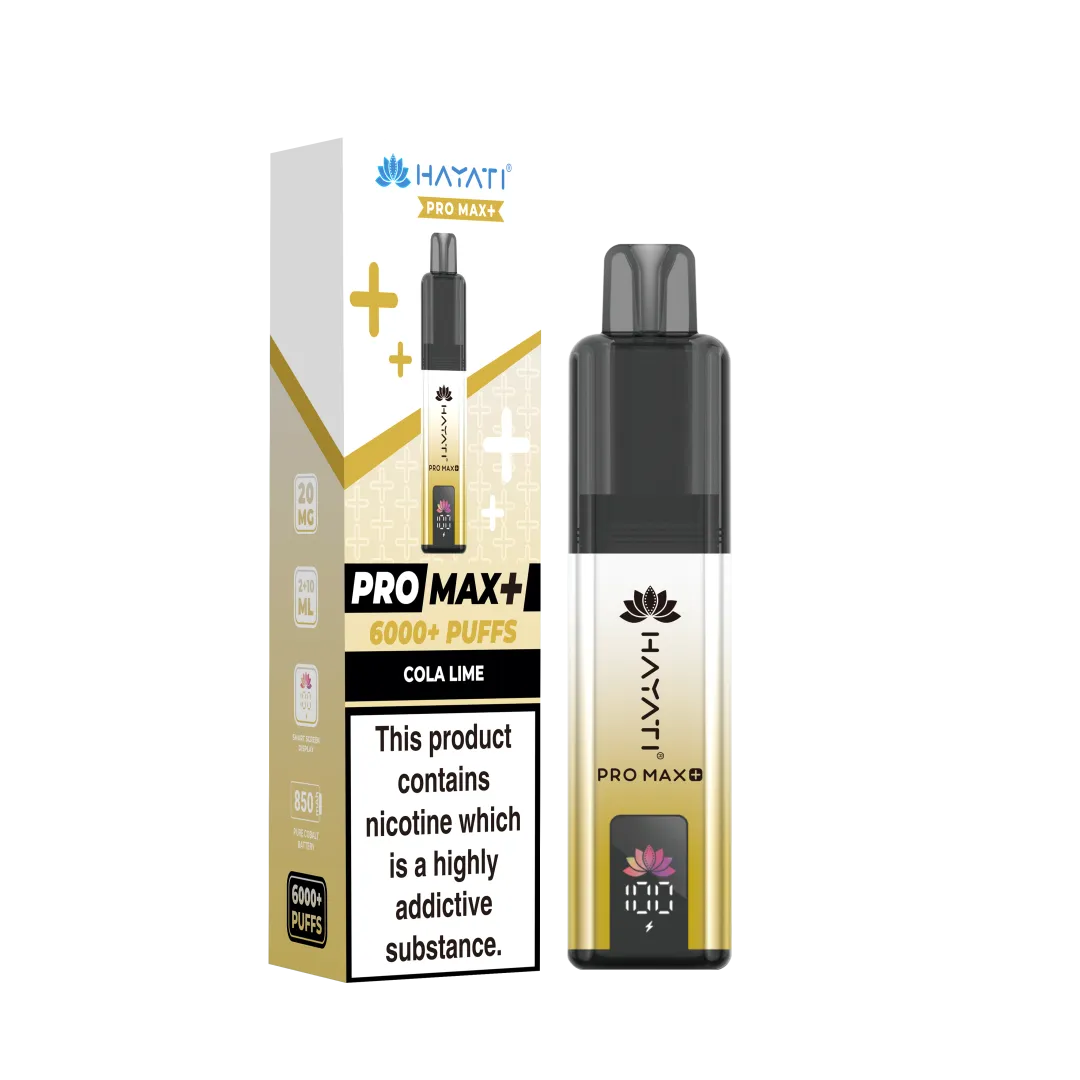 Hayati Pro Max Plus 6000 Puffs Prefilled Vape Kit | £8.99 | Buy 3 for £24