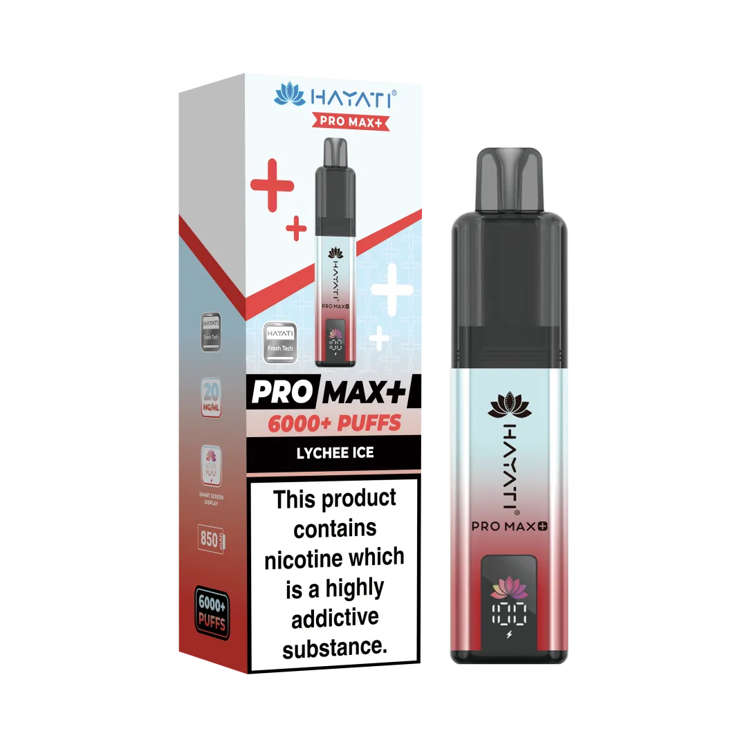 Hayati Pro Max Plus 6000 Puffs Prefilled Vape Kit | £8.99 | Buy 3 for £24
