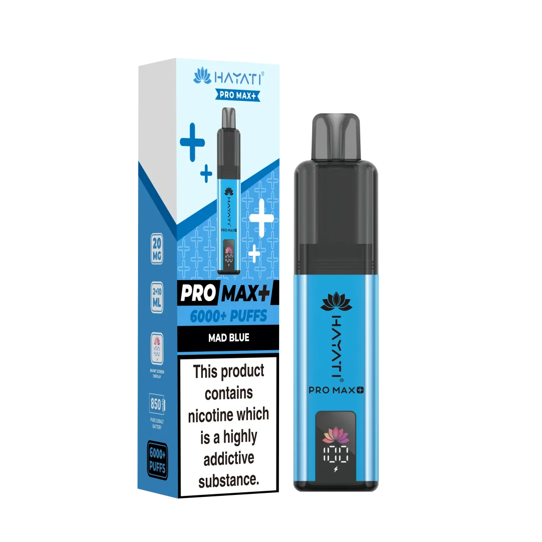 Hayati Pro Max Plus 6000 Puffs Prefilled Vape Kit | £8.99 | Buy 3 for £24