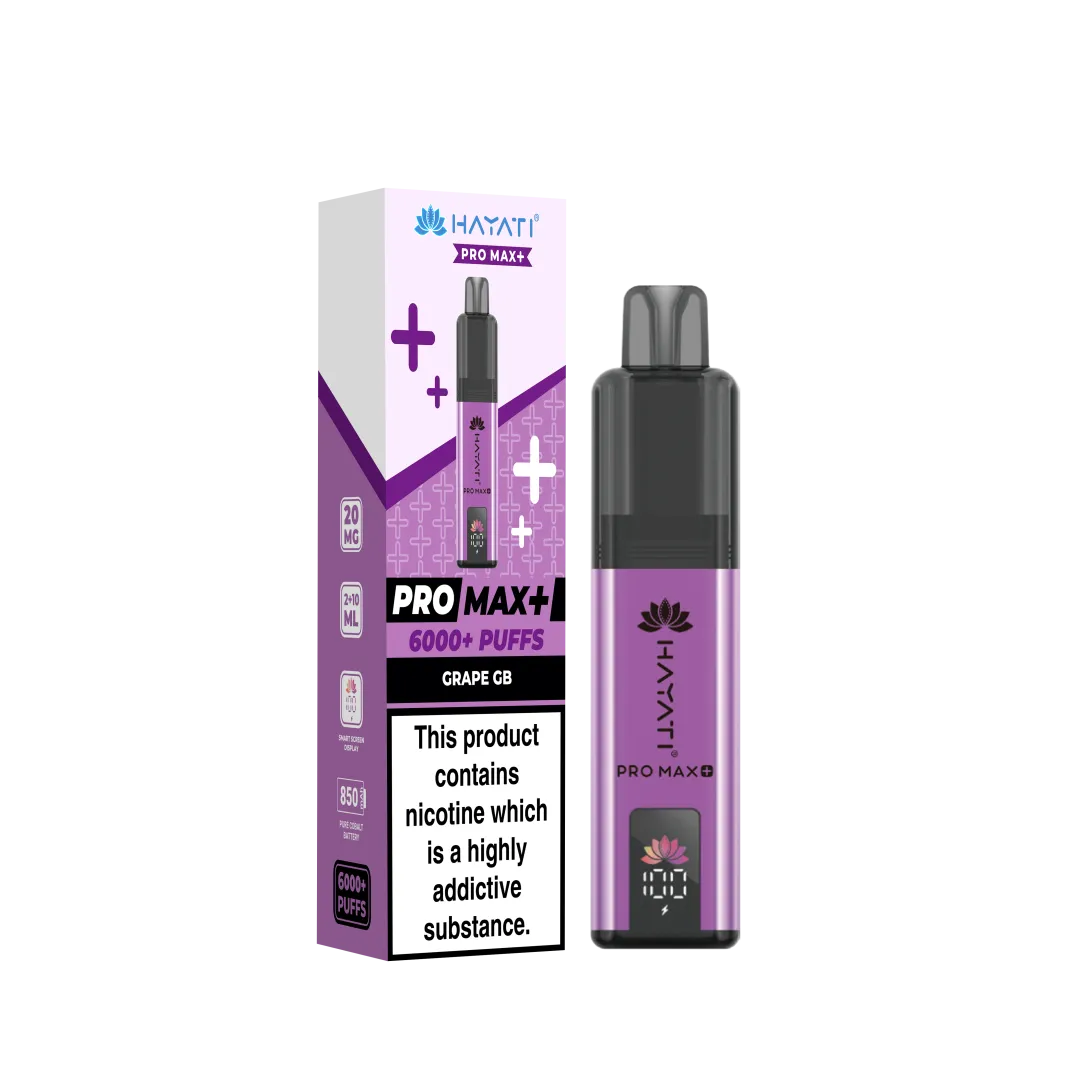 Hayati Pro Max Plus 6000 Puffs Prefilled Vape Kit | £8.99 | Buy 3 for £24