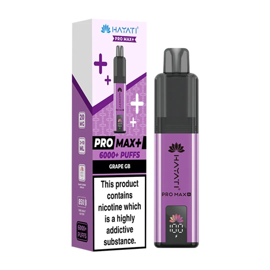Hayati Pro Max Plus 6000 Puffs Prefilled Vape Kit | £8.99 | Buy 3 for £24