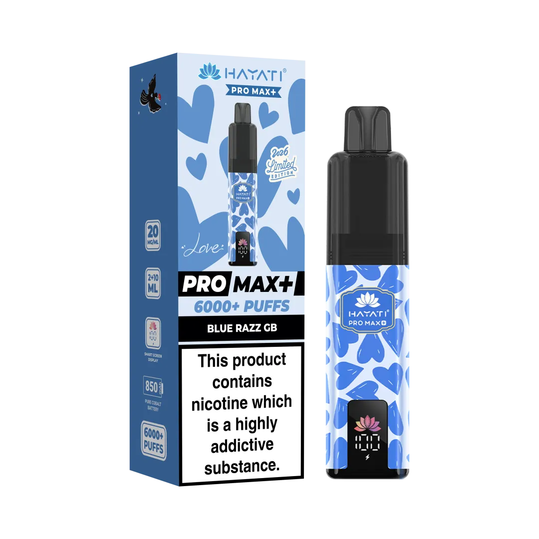 Hayati Pro Max Plus 6000 Puffs Prefilled Vape Kit | £8.99 | Buy 3 for £24