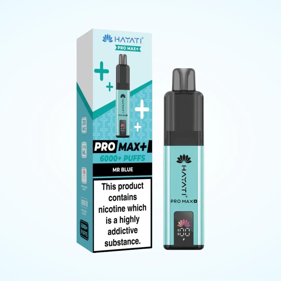 Hayati Pro Max Plus 6000 Puffs Prefilled Vape Kit | £8.99 | Buy 3 for £25