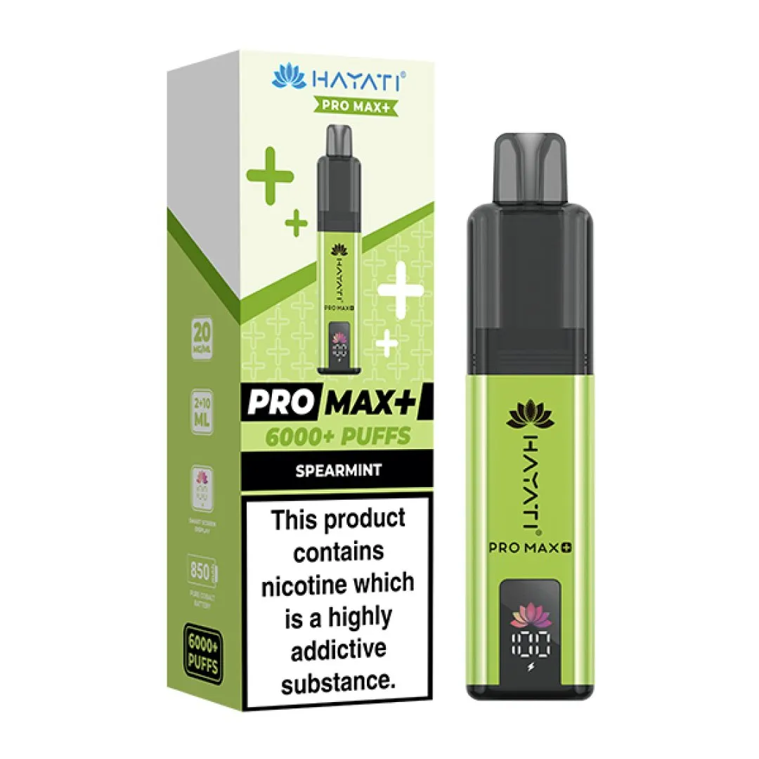 Hayati Pro Max Plus 6000 Puffs Prefilled Vape Kit | £8.99 | Buy 3 for £24
