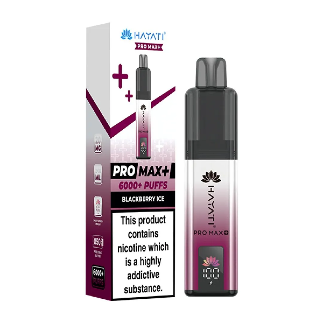 Hayati Pro Max Plus 6000 Puffs Prefilled Vape Kit | £8.99 | Buy 3 for £24
