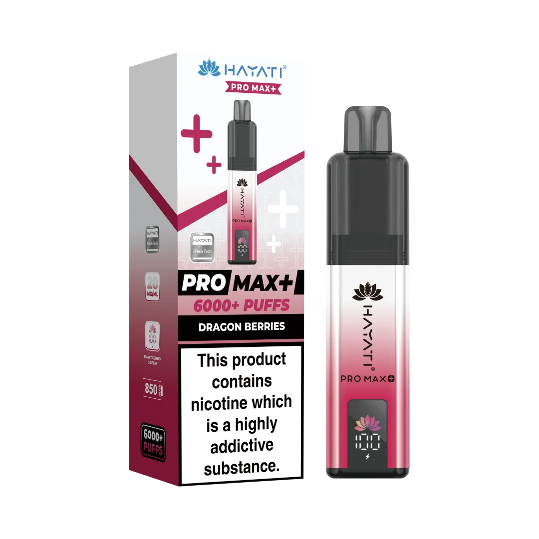 Hayati Pro Max Plus 6000 Puffs Prefilled Vape Kit | £8.99 | Buy 3 for £24