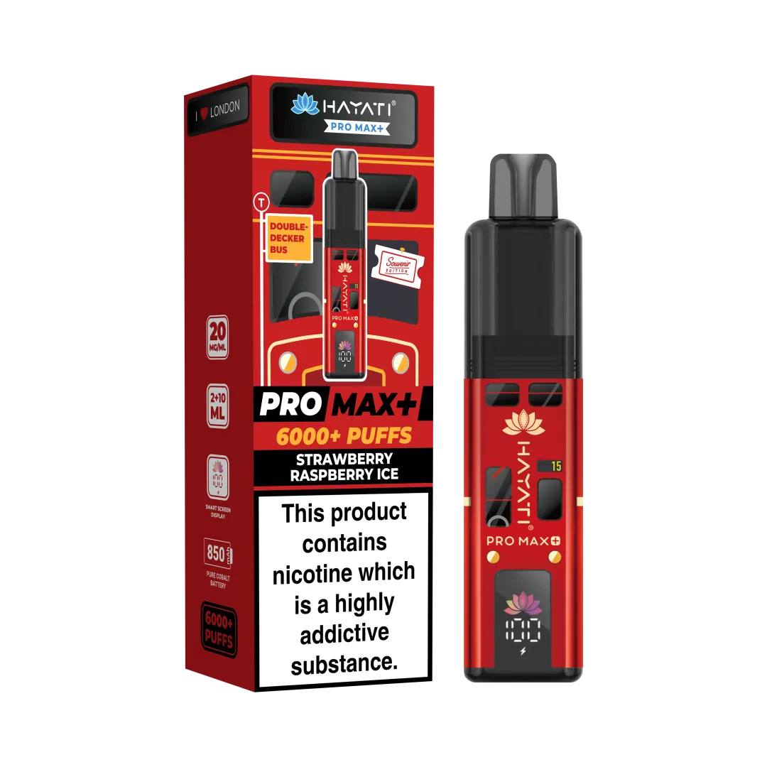 Hayati Pro Max Plus 6000 Puffs Prefilled Vape Kit | £8.99 | Buy 3 for £24