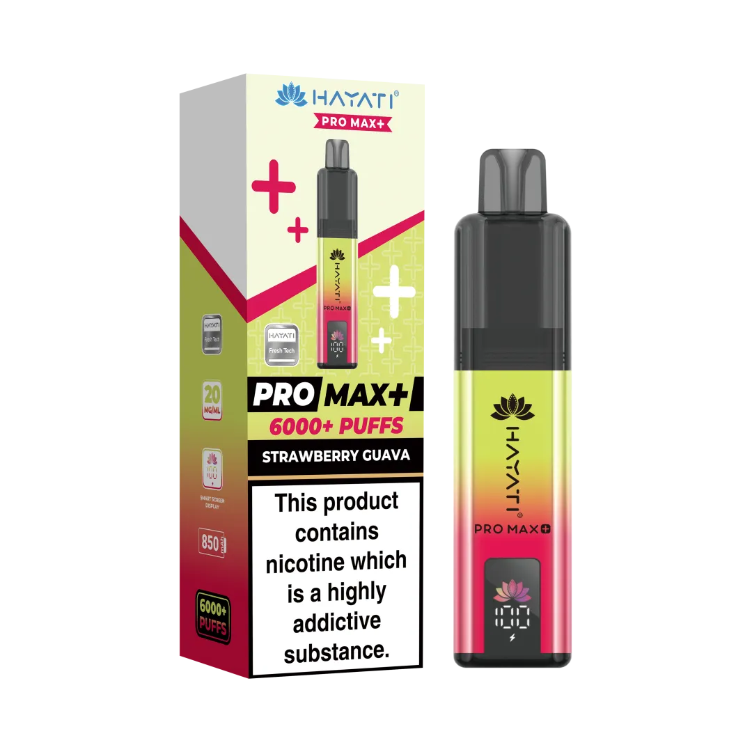 Hayati Pro Max Plus 6000 Puffs Prefilled Vape Kit | £8.99 | Buy 3 for £24