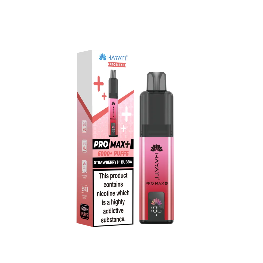 Hayati Pro Max Plus 6000 Puffs Prefilled Vape Kit | £8.99 | Buy 3 for £24