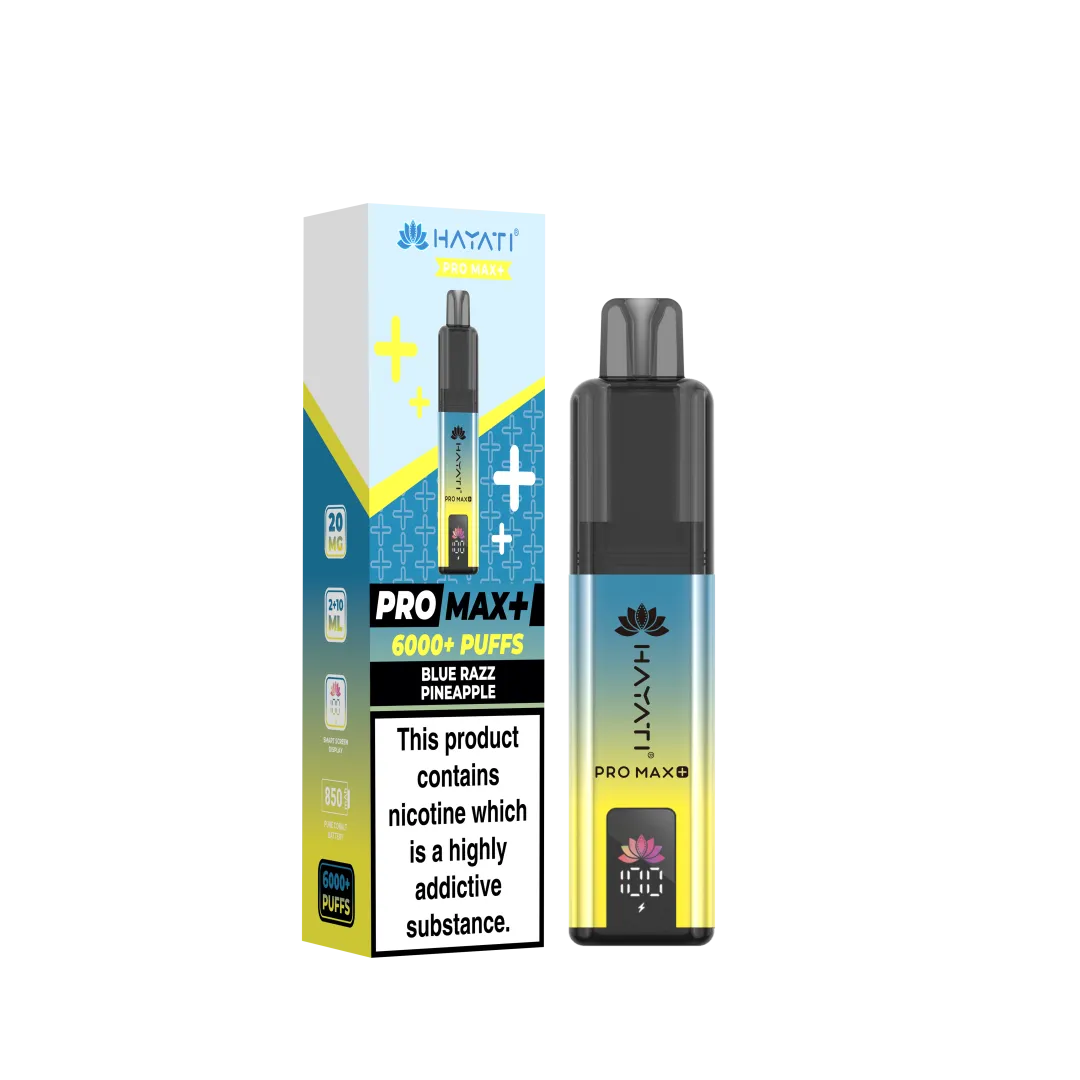 Hayati Pro Max Plus 6000 Puffs Prefilled Vape Kit | £8.99 | Buy 3 for £24