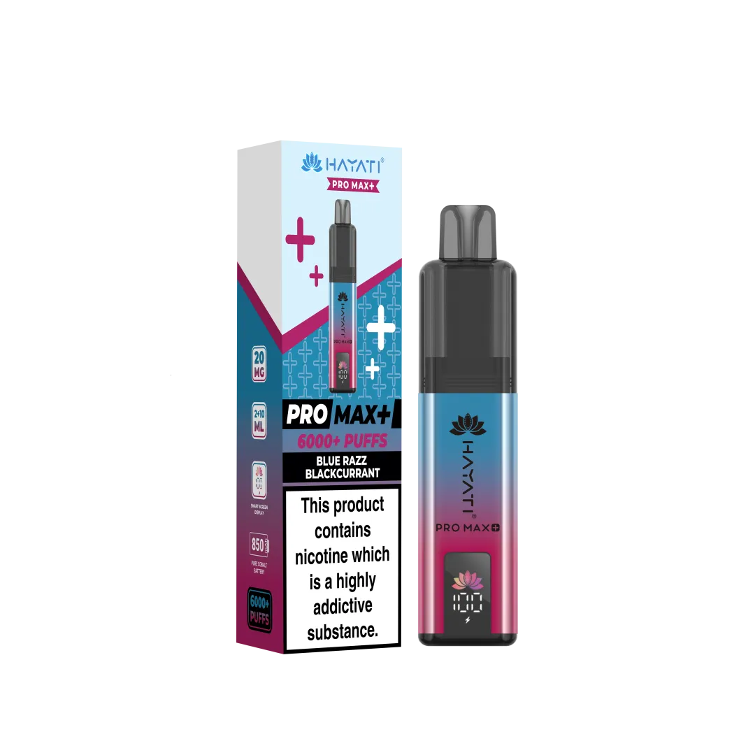 Hayati Pro Max Plus 6000 Puffs Prefilled Vape Kit | £8.99 | Buy 3 for £24