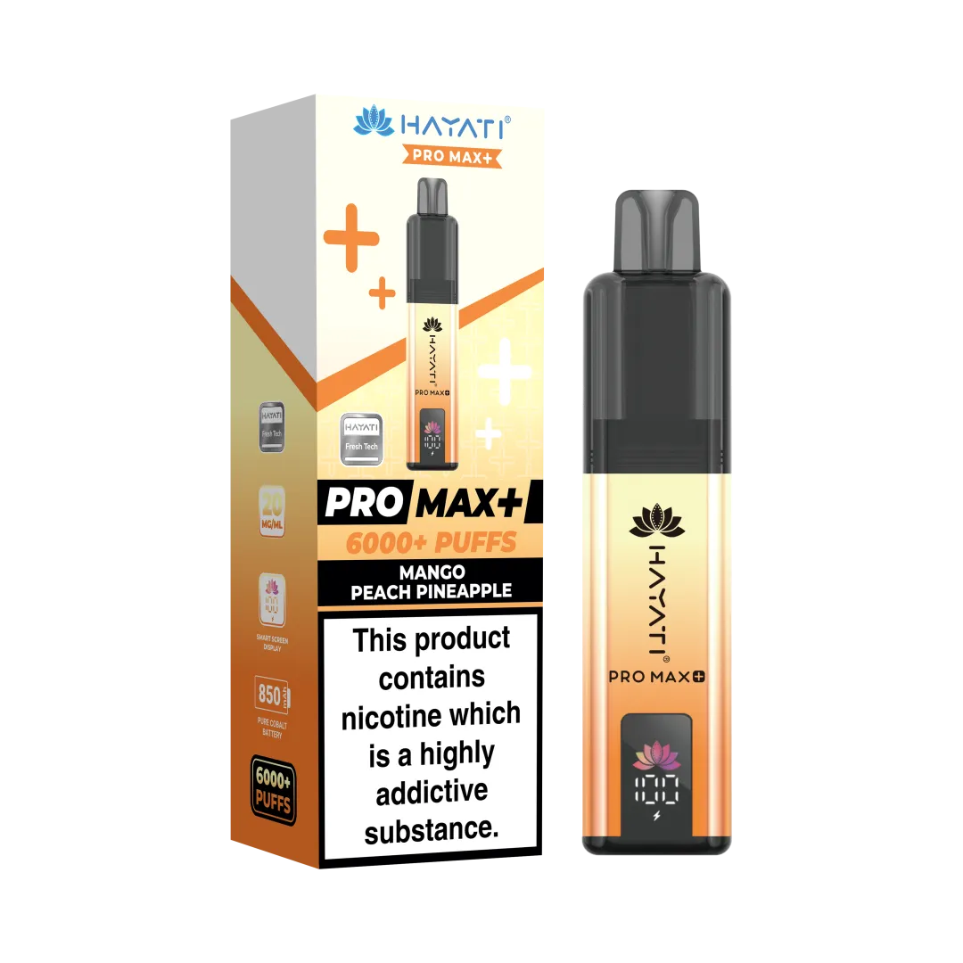 Hayati Pro Max Plus 6000 Puffs Prefilled Vape Kit | £8.99 | Buy 3 for £24