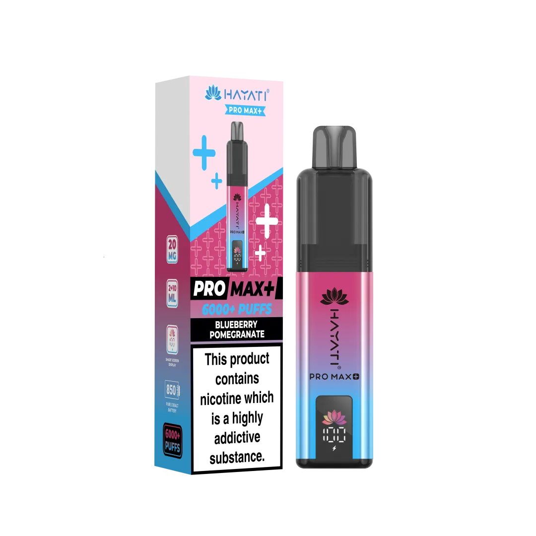 Hayati Pro Max Plus 6000 Puffs Prefilled Vape Kit | £8.99 | Buy 3 for £24