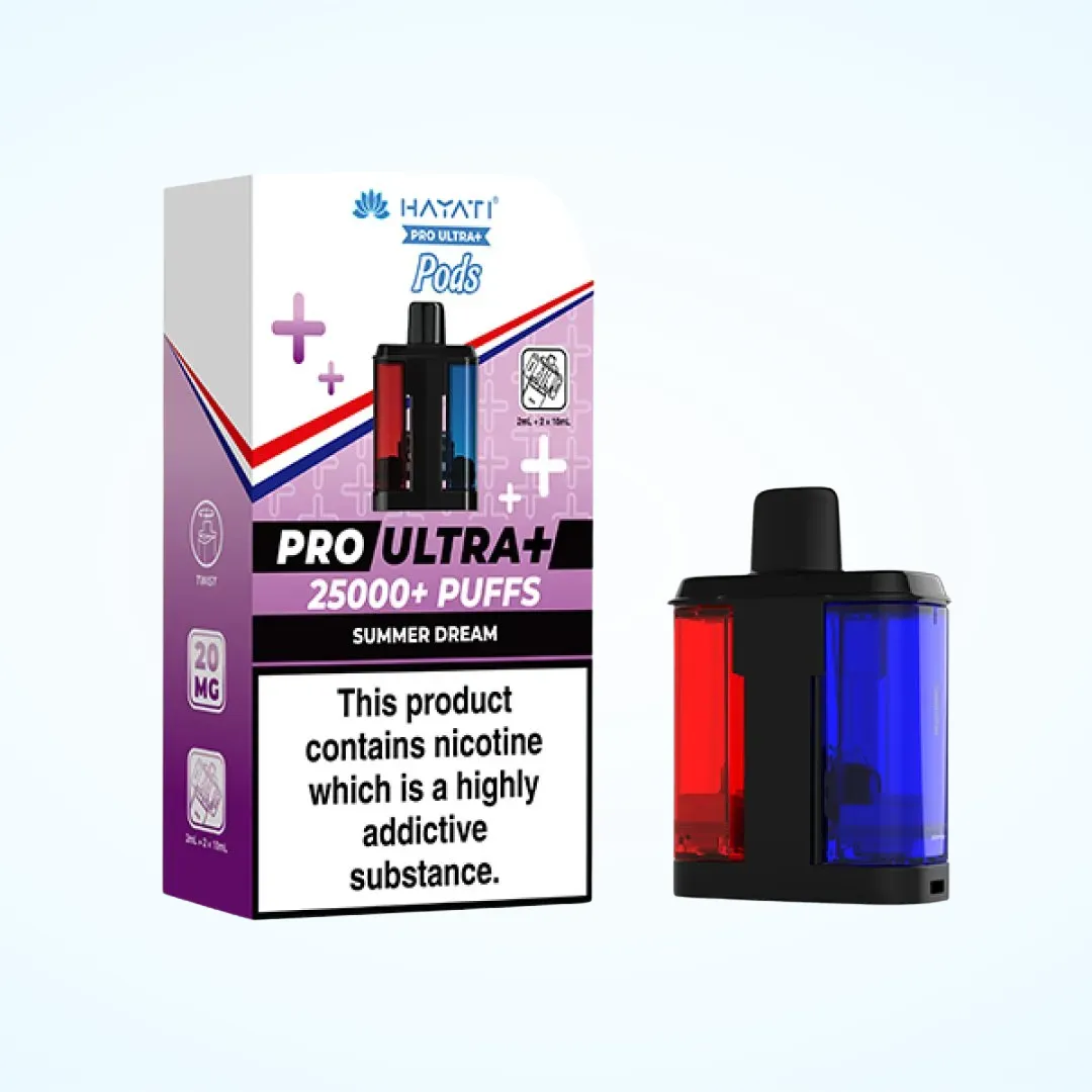 Hayati Pro Ultra Plus 25K Prefilled Refill Pods | Only £11.99 | Any 3 for £30
