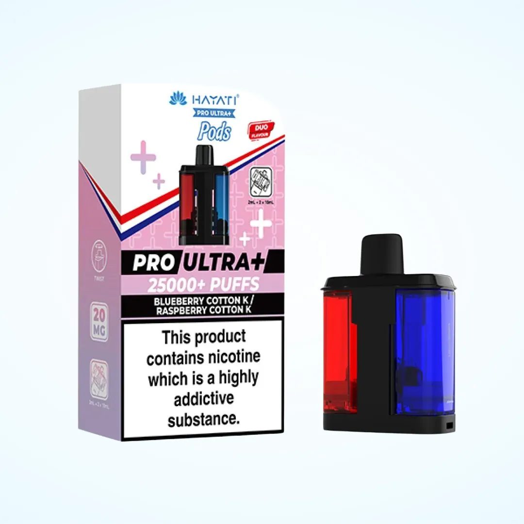 Hayati Pro Ultra Plus 25K Prefilled Refill Pods | Only £11.99 | Any 3 for £30