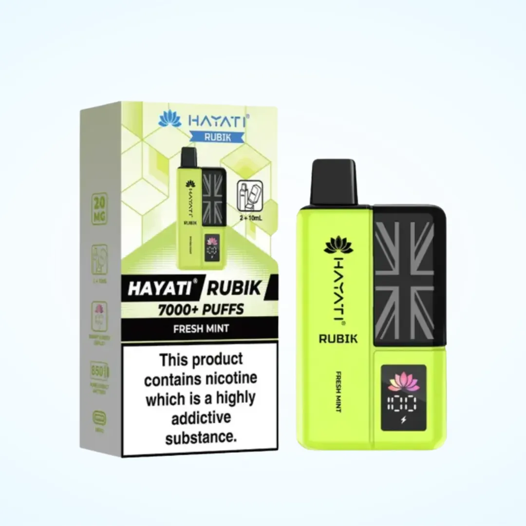 Hayati Rubik 7000 Puffs Prefilled Vape Kit | Only £8.99 | Any 3 for £26