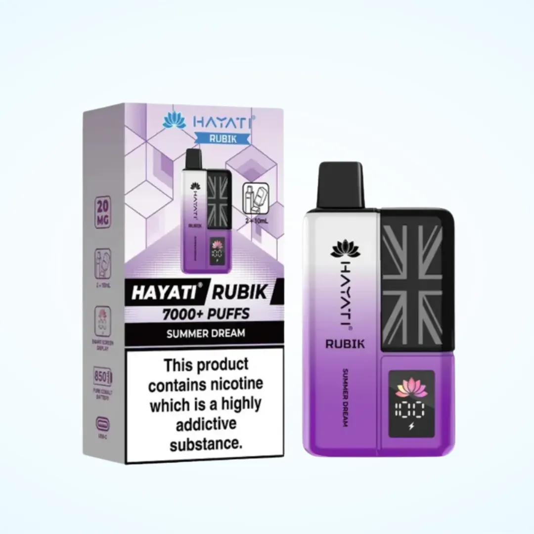 Hayati Rubik 7000 Puffs Prefilled Vape Kit | Only £8.99 | Any 3 for £26