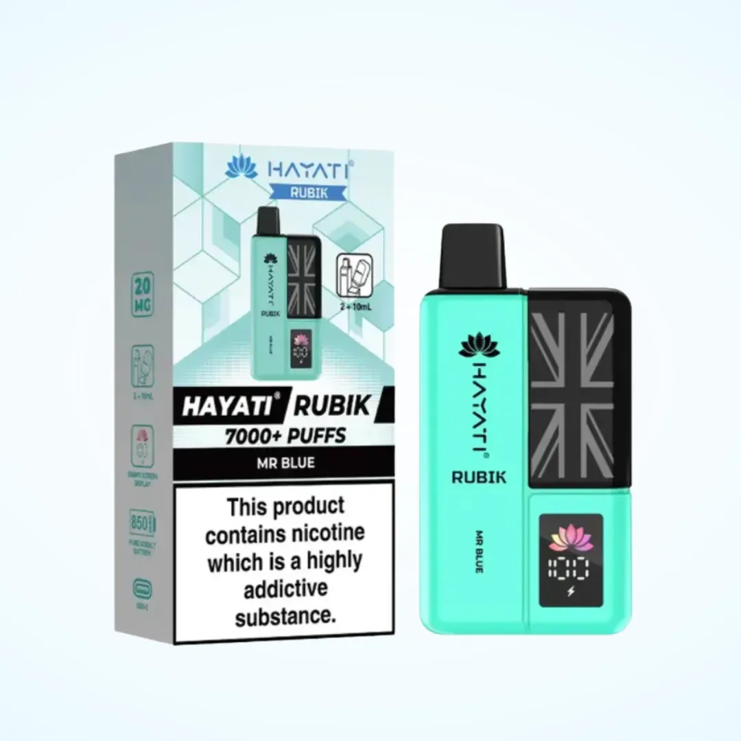 Hayati Rubik 7000 Puffs Prefilled Vape Kit | Only £8.99 | Any 3 for £26