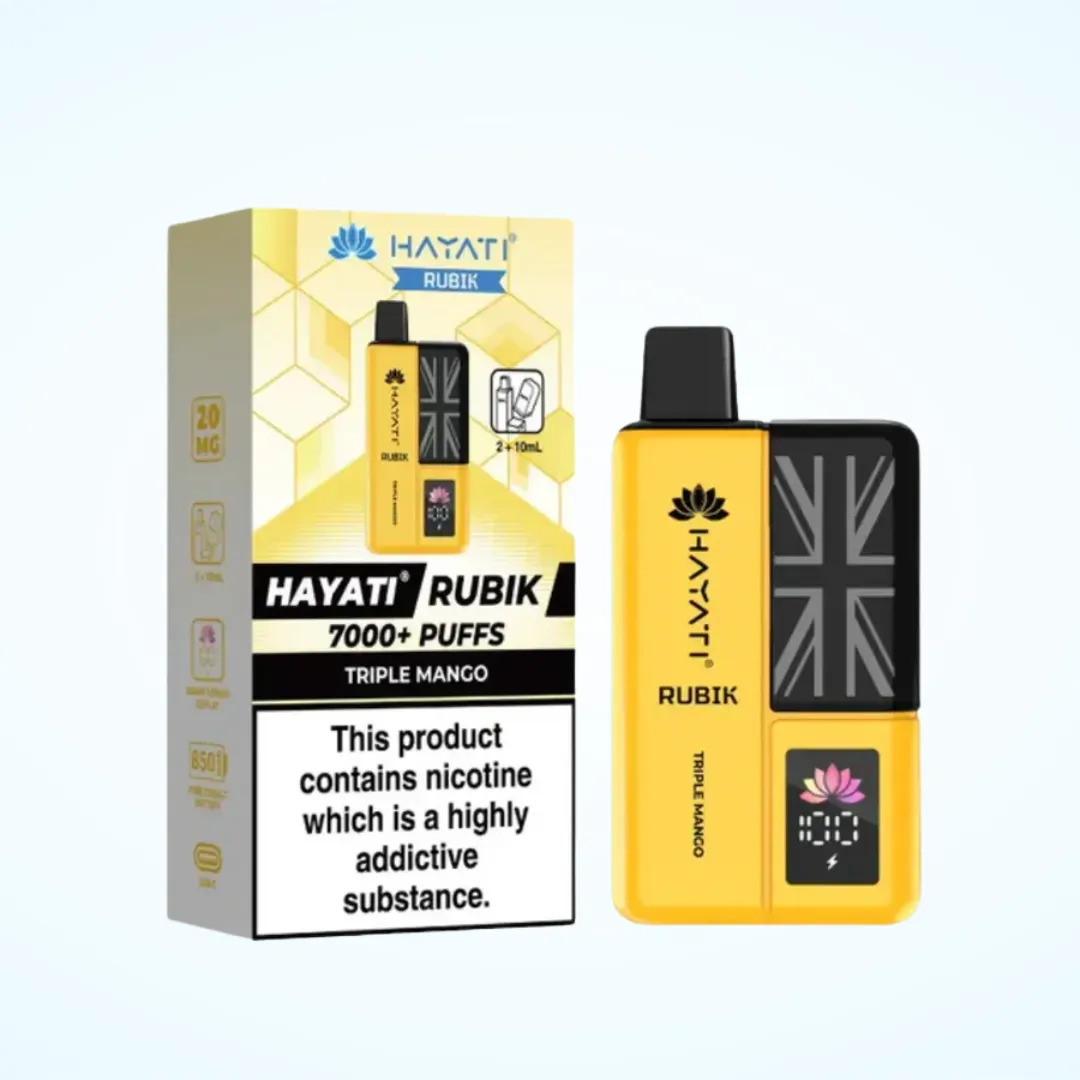 Hayati Rubik 7000 Puffs Prefilled Vape Kit | Only £8.99 | Any 3 for £26