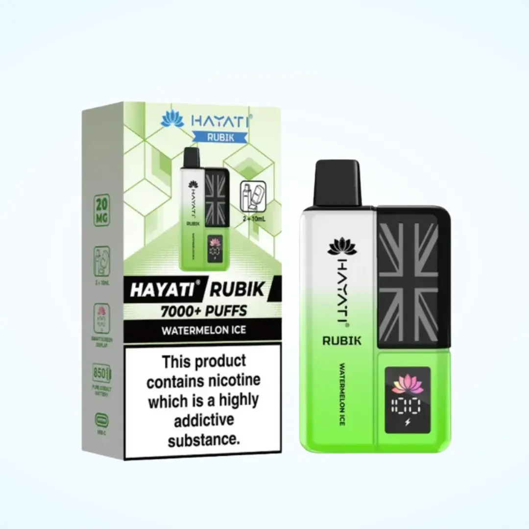 Hayati Rubik 7000 Puffs Prefilled Vape Kit | Only £8.99 | Any 3 for £26