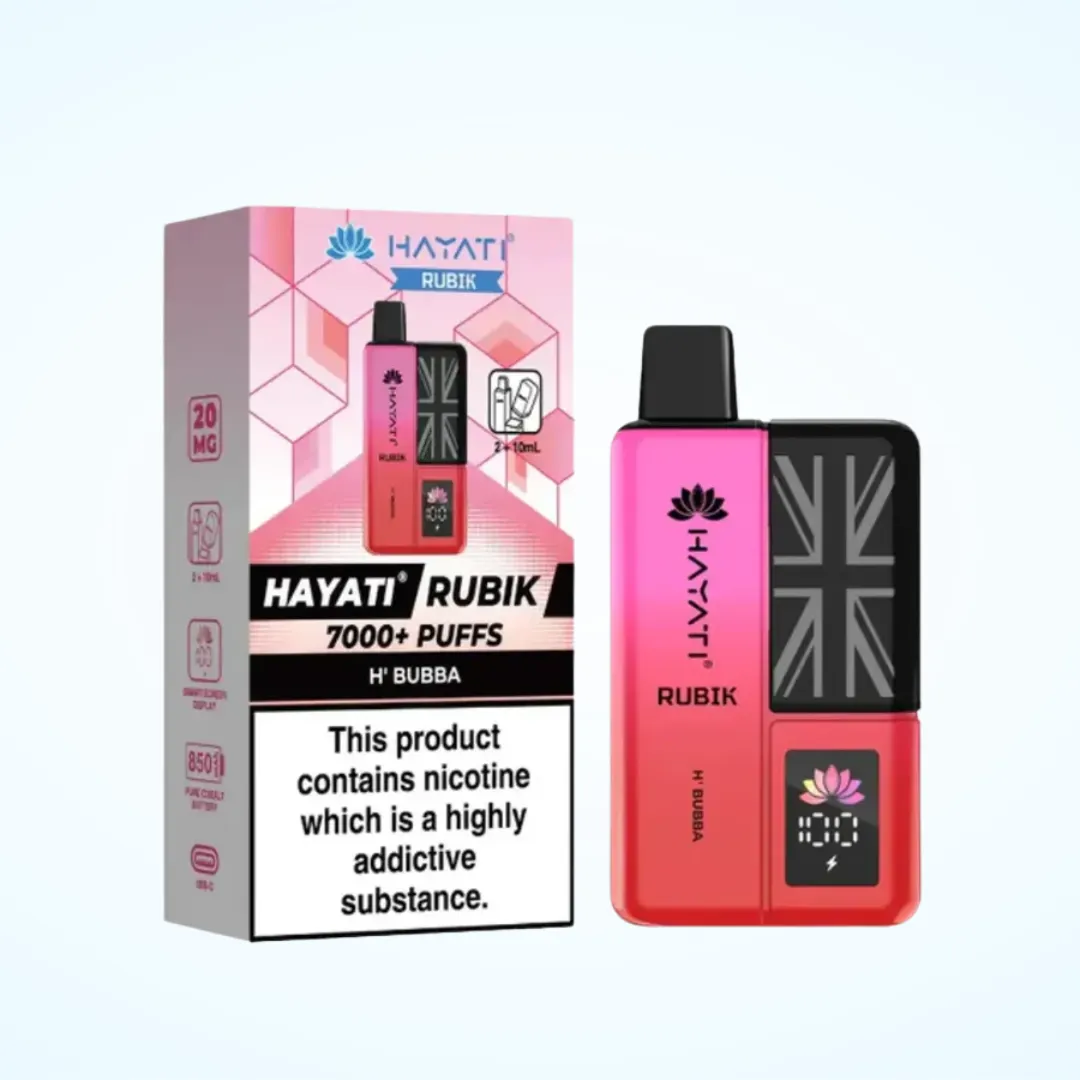 Hayati Rubik 7000 Puffs Prefilled Vape Kit | Only £8.99 | Any 3 for £26