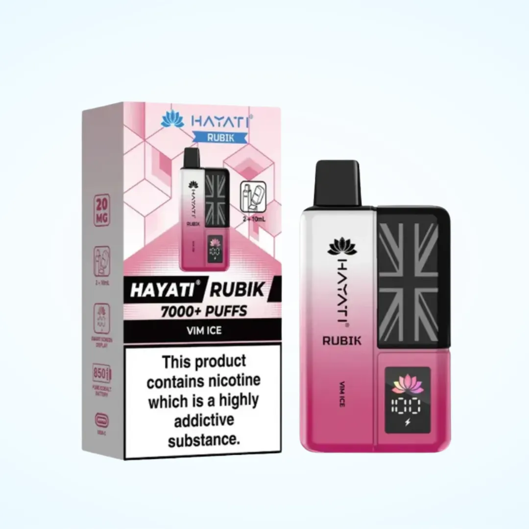 Hayati Rubik 7000 Puffs Prefilled Vape Kit | Only £8.99 | Any 3 for £26