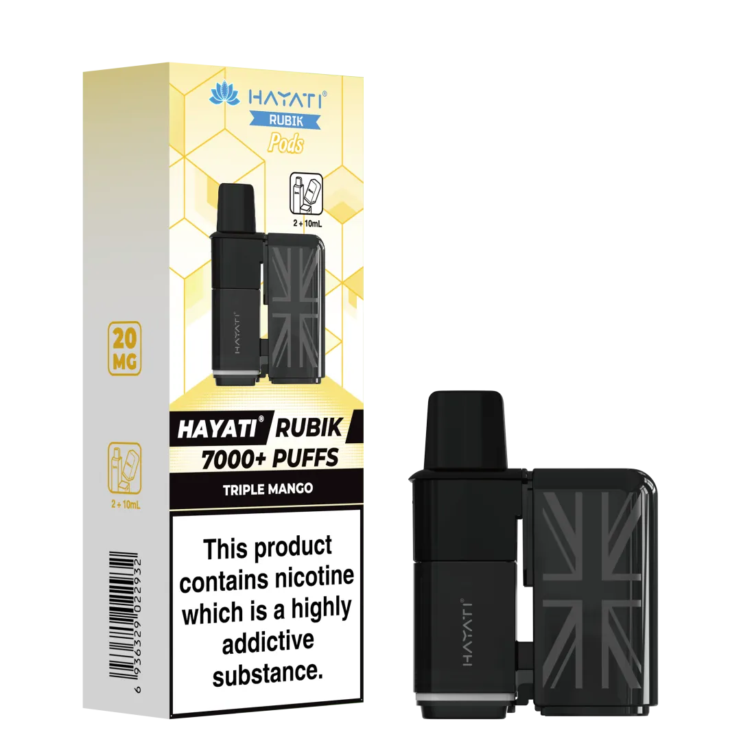 Hayati Rubik 7000 Prefilled Refill Pods | Only £7.99 | Any 3 for £23