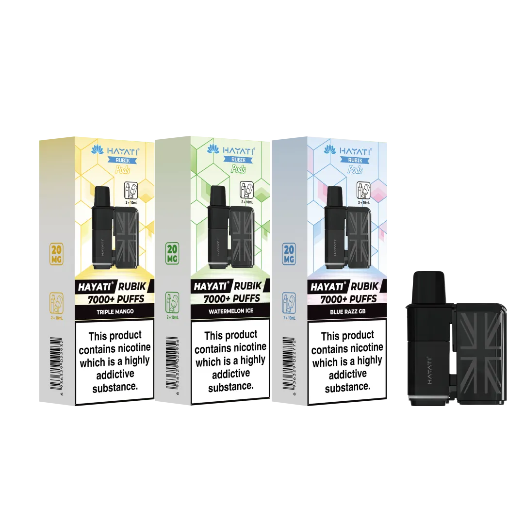 Hayati Rubik 7000 Prefilled Refill Pods | Only £7.99 | Any 3 for £23
