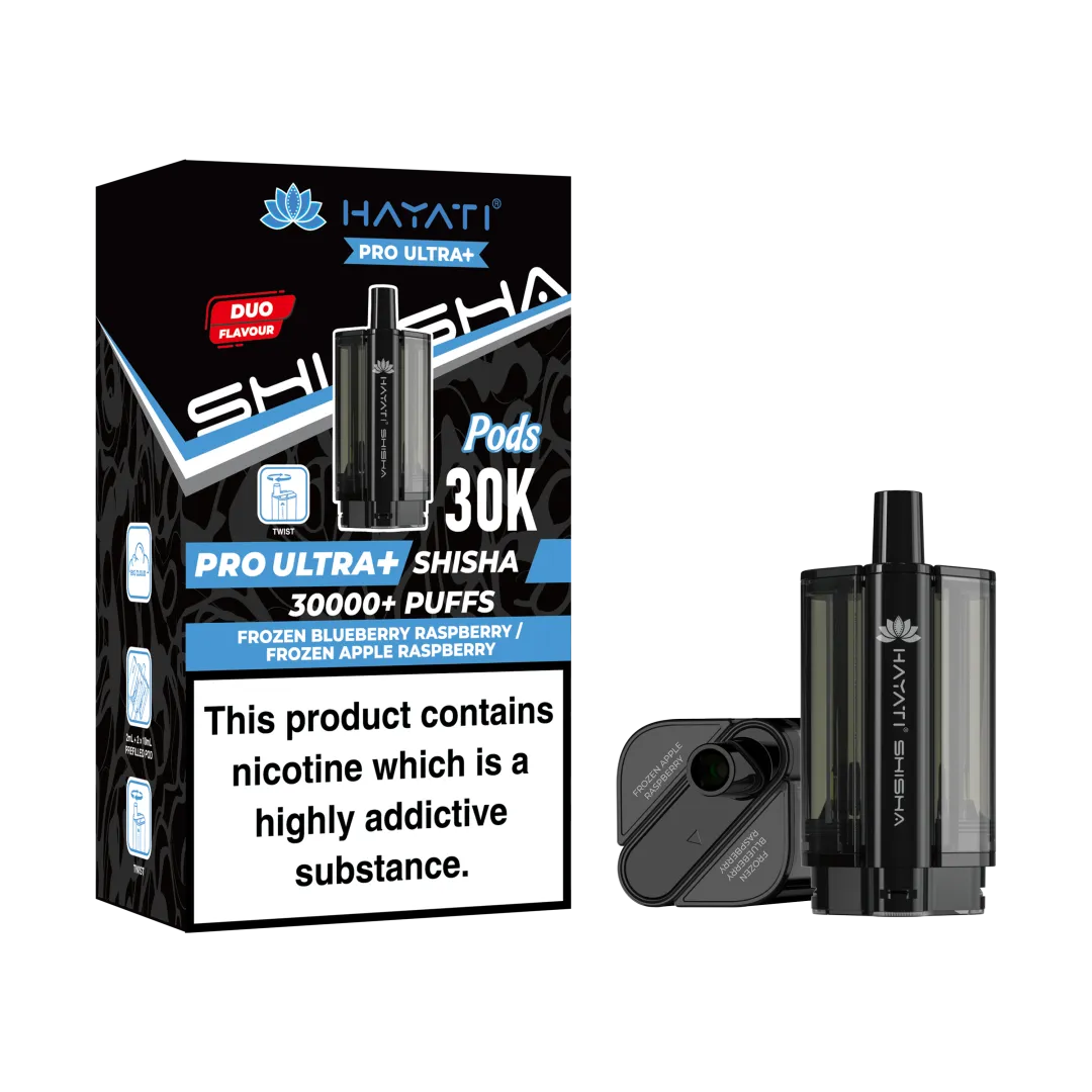 Hayati Pro Ultra+ Shisha 30K Refill Pods | Only £7.99 | Any 3 for £21