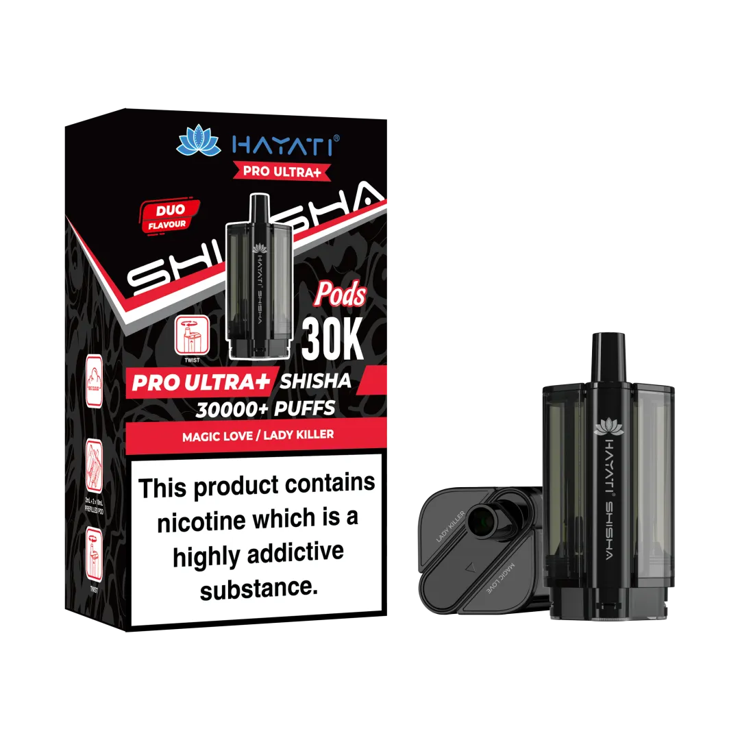 Hayati Pro Ultra+ Shisha 30K Refill Pods | Only £7.99 | Any 3 for £21
