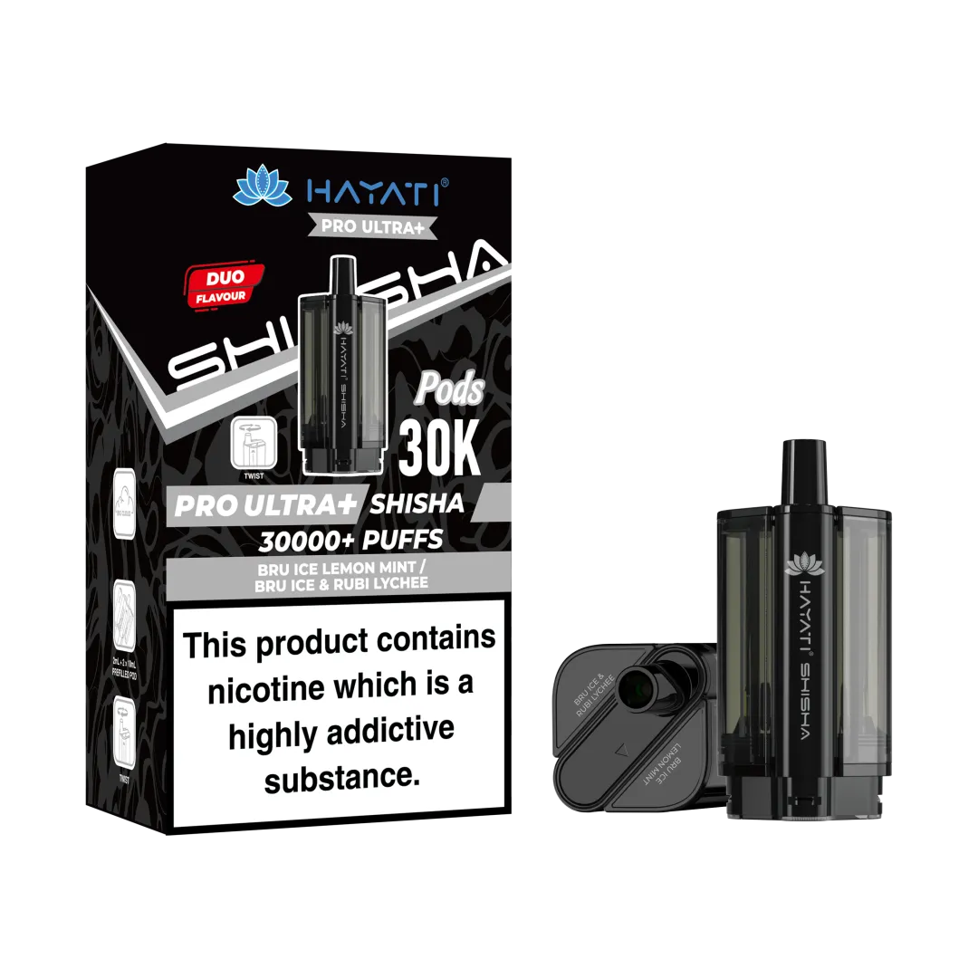 Hayati Pro Ultra+ Shisha 30K Refill Pods | Only £7.99 | Any 3 for £21