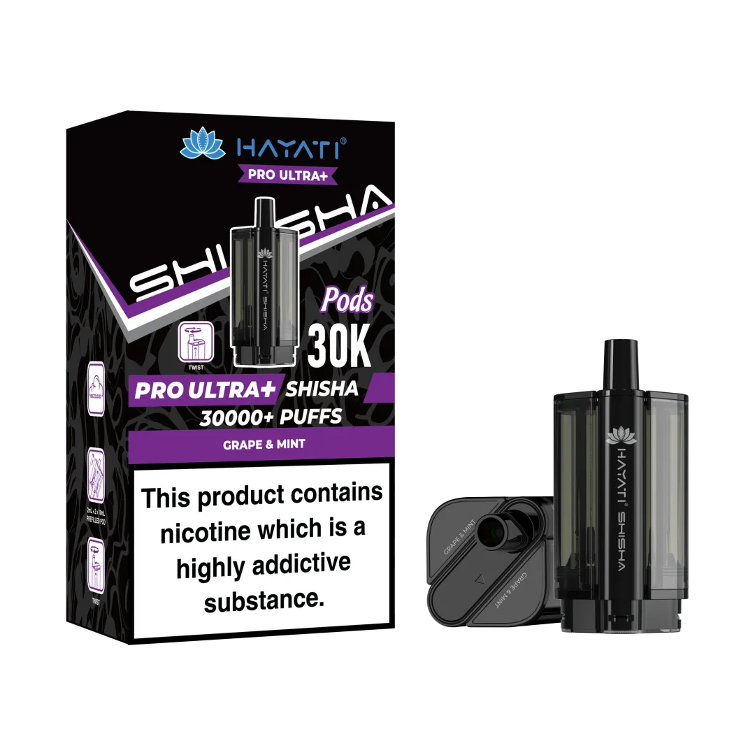 Hayati Pro Ultra+ Shisha 30K Refill Pods | Only £7.99 | Any 3 for £21