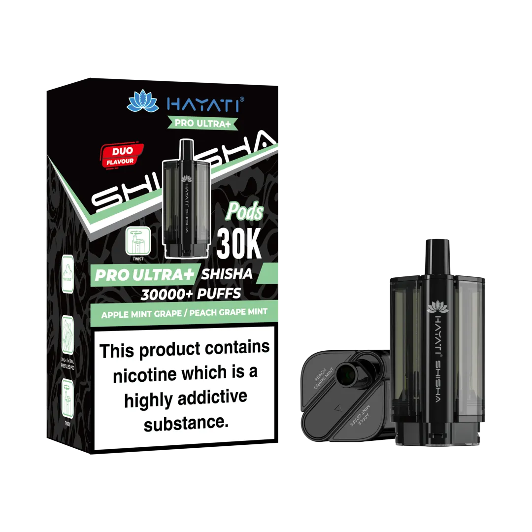 Hayati Pro Ultra+ Shisha 30K Refill Pods | Only £7.99 | Any 3 for £21