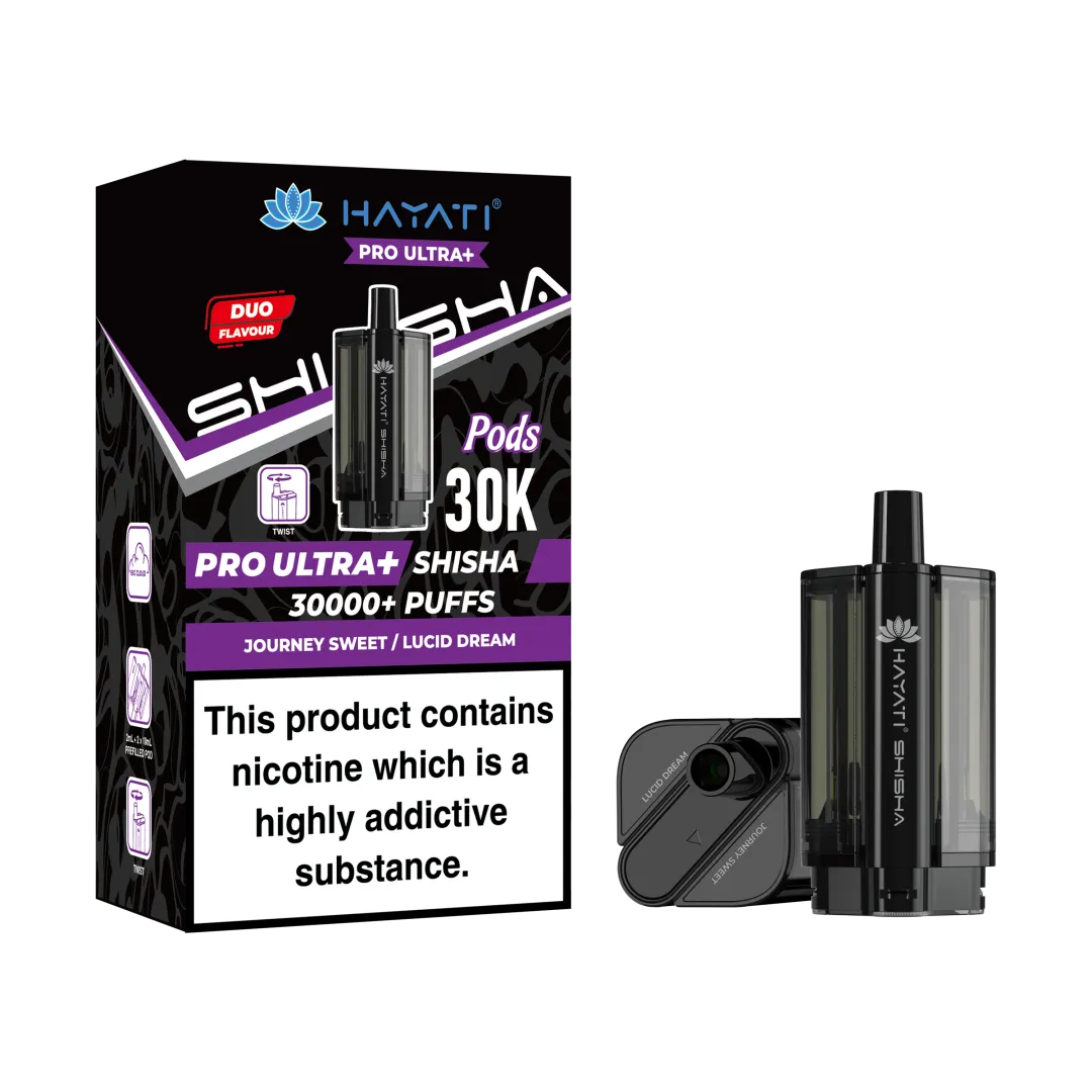Hayati Pro Ultra+ Shisha 30K Refill Pods | Only £7.99 | Any 3 for £21