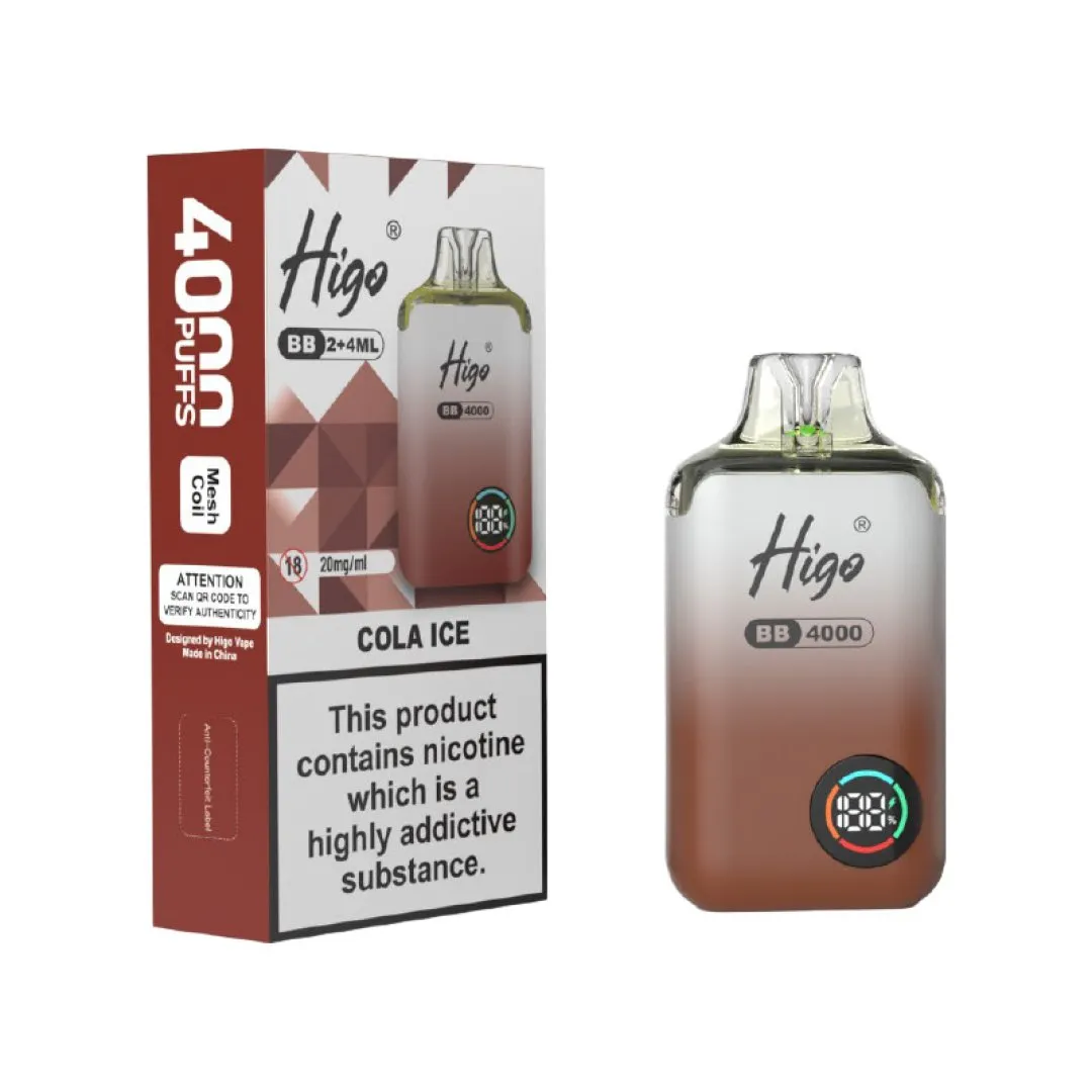 Higo BB 4000 Puffs Pod Vape Kit | Only £7.99 | Any 3 for £21