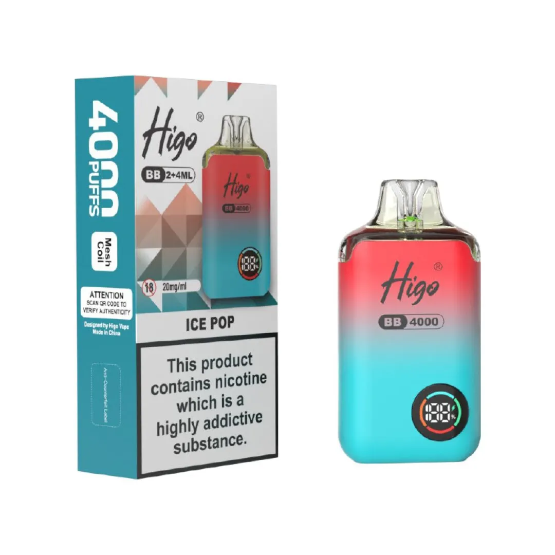 Higo BB 4000 Puffs Pod Vape Kit | Only £7.99 | Any 3 for £21